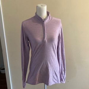 Purple quarter zip north face!